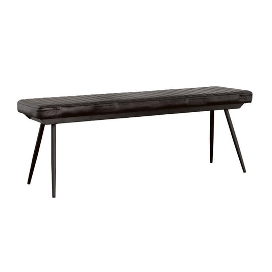 Partridge - Cushion Bench - Espresso and Black
