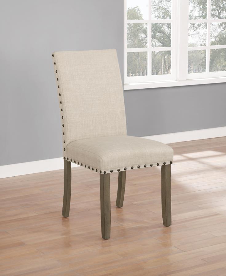 Ralland - Upholstered Side Chairs (Set of 2) - Beige and Rustic Brown