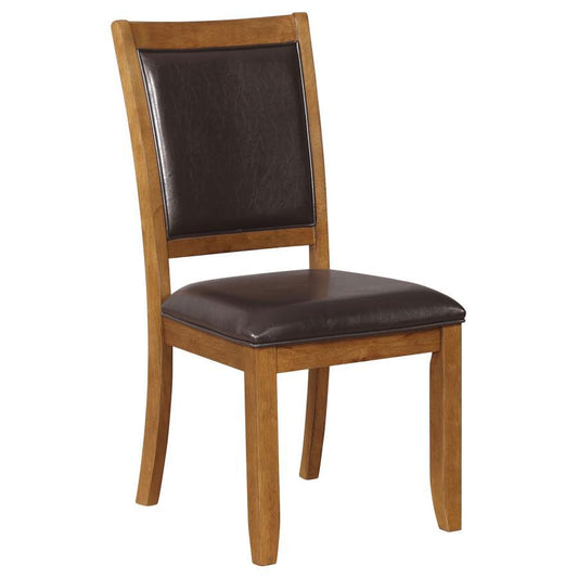 Nelms - Upholstered Side Chairs (Set of 2) - Deep Brown and Dark Brown
