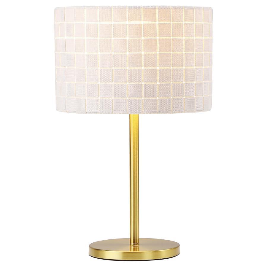 Ramiro - Drum Shade Buffet Table Lamp - Gold