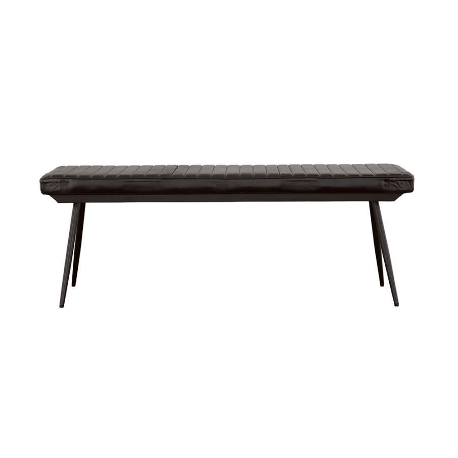 Partridge - Cushion Bench - Espresso and Black