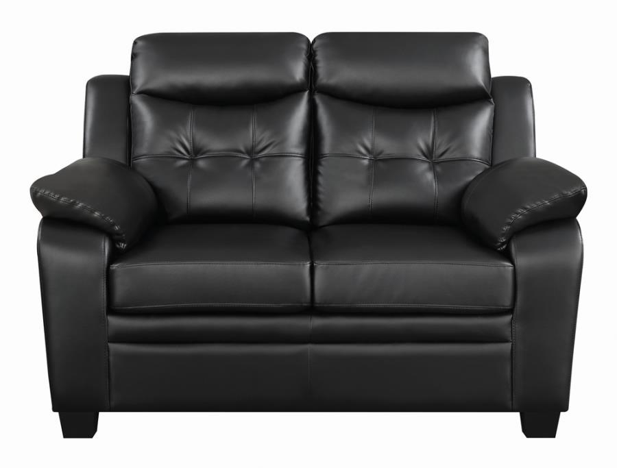 Finley - Tufted Upholstered Loveseat - Black
