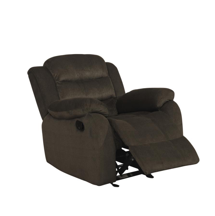 Rodman - Upholstered Glider Recliner - Chocolate