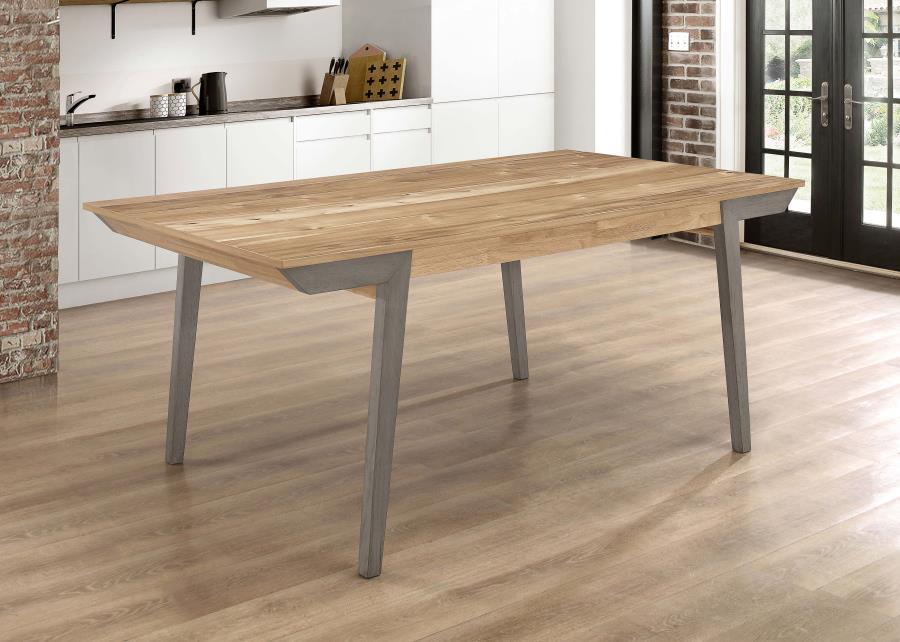 Nogales - Wooden Dining Table - Acacia and Coastal Grey