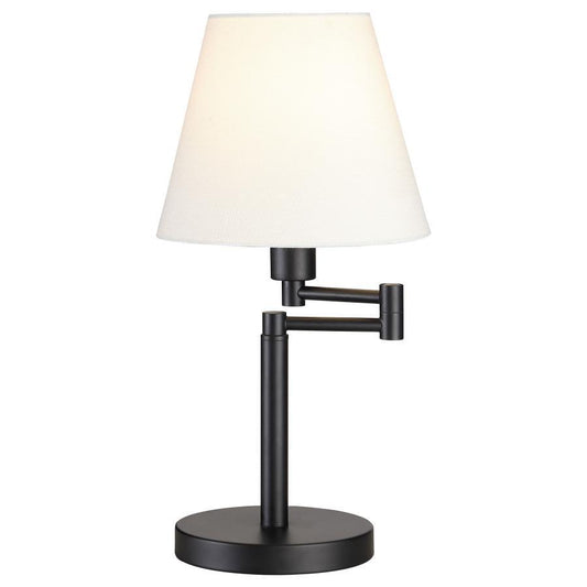 Colombe - Rotatable Frame Table Lamp - Off White and Matte Black