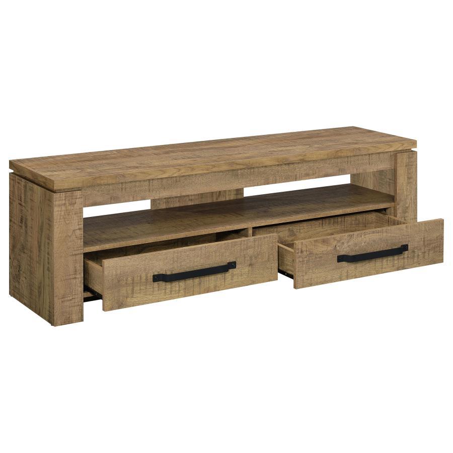 Elkton - 2-Drawer Engineered Wood 59" TV Stand - Mango