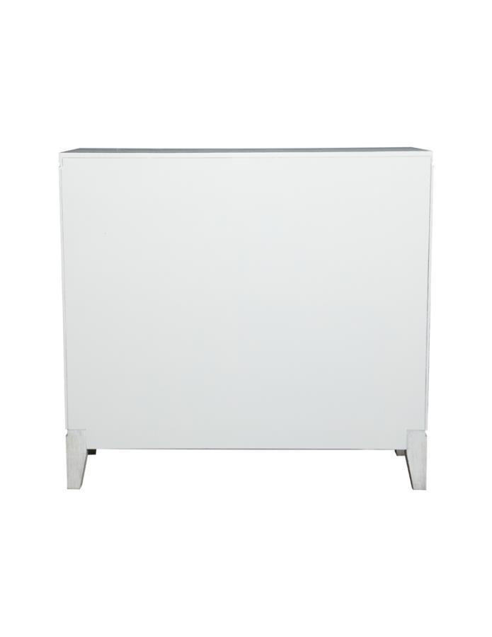 Moody - Accent Cabinet With Carved Door - Antique White