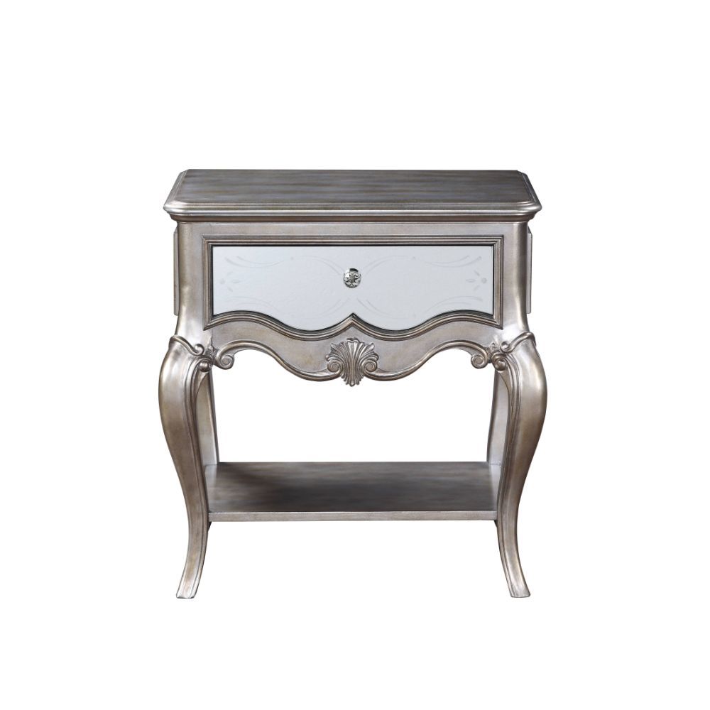 Esteban - Nightstand - Antique Champagne - 30"
