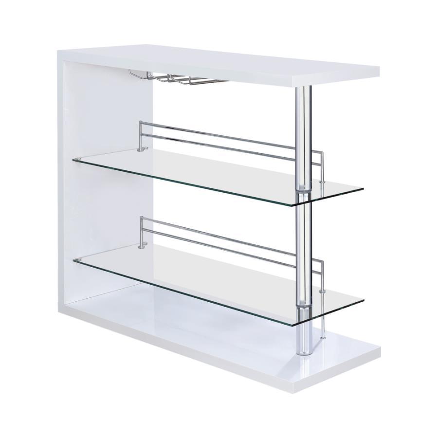 Prescott - Rectangular 2-shelf Bar Unit