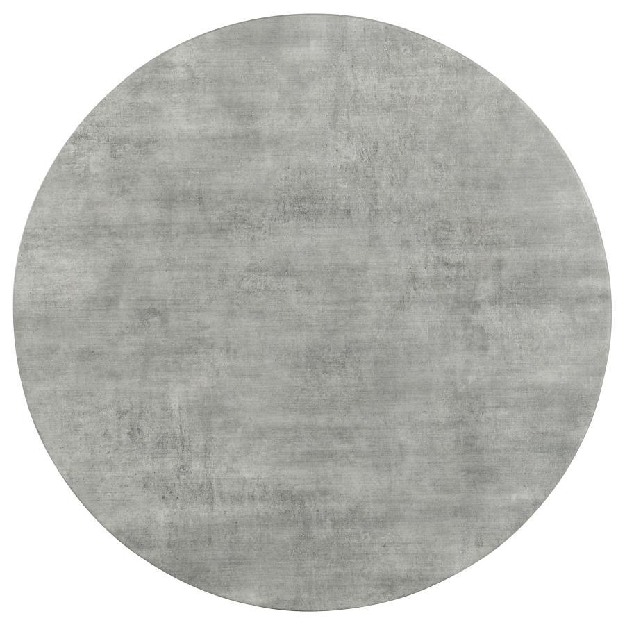 Neil - 5-Piece Round Dining Set - Concrete and Grey