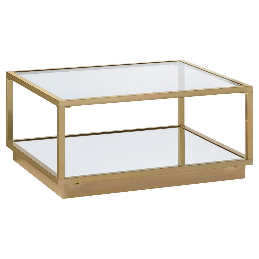 Renee - 2-Piece Square Occasional Set - Rose Brass