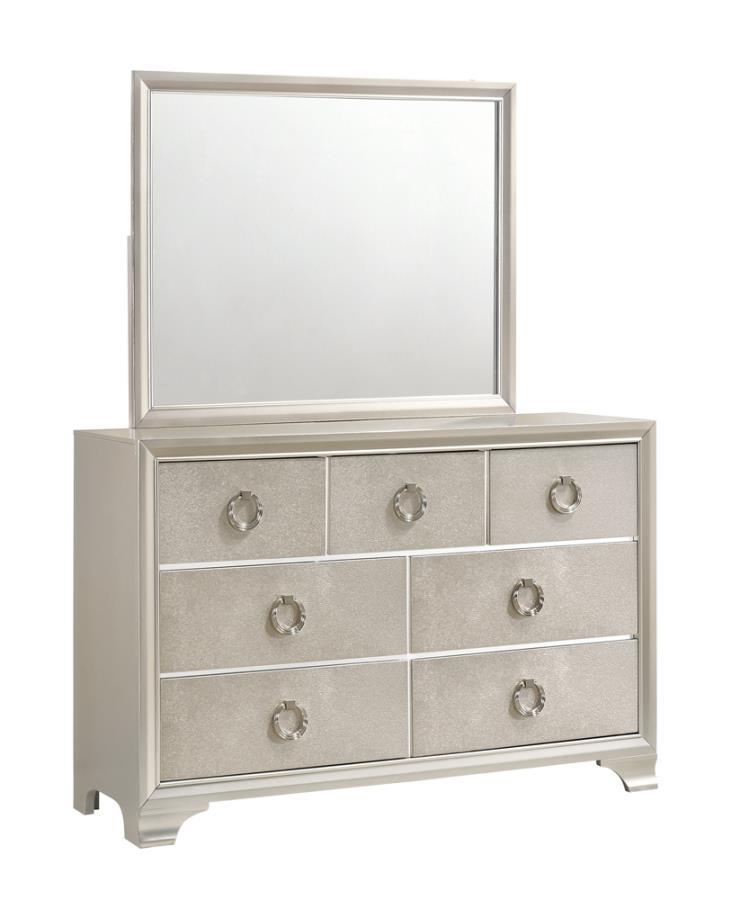Salford - 7-Drawer Dresser - Metallic Sterling
