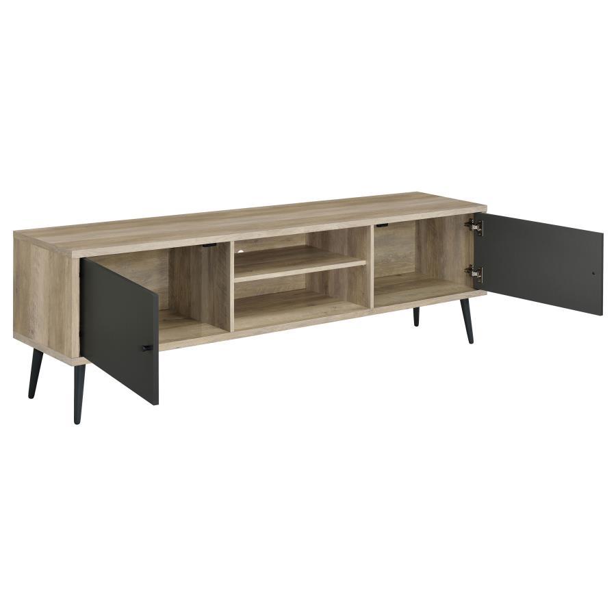 TV Stand - Antique Pine / Grey