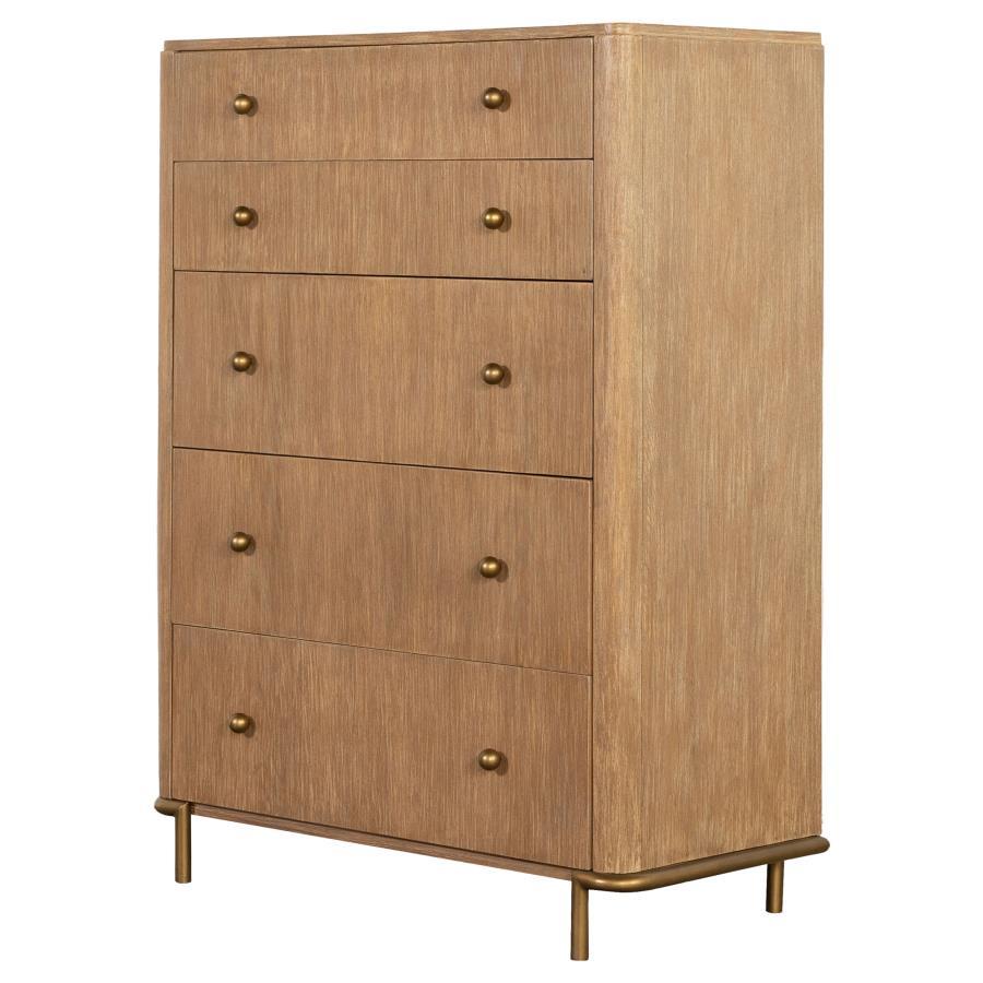 Arini - 5-Drawer Chest - Sand Wash