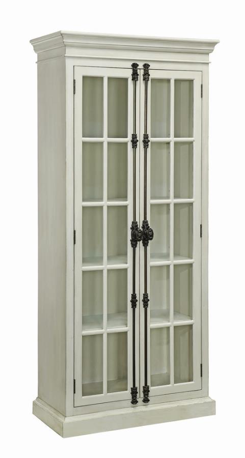 Toni - 2-Door Tall Cabinet - Antique White