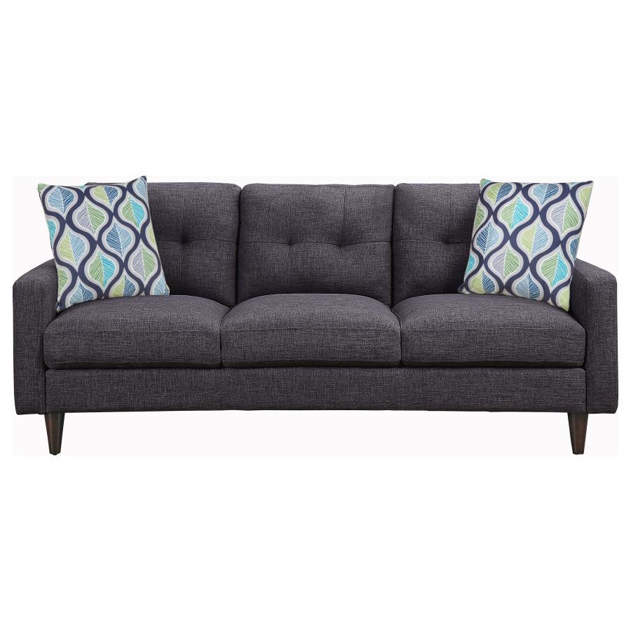Watsonville - Tufted Back Sofa - Grey