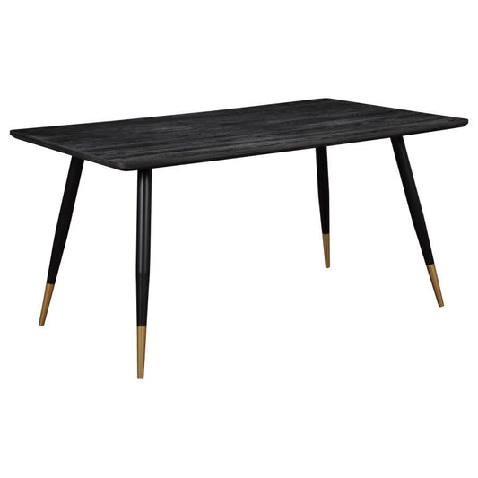 Carson - Rectangular Dining Table - Black and Gold
