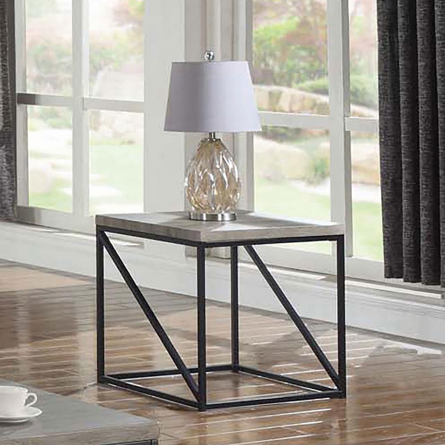 Birdie - Square End Table - Sonoma Grey
