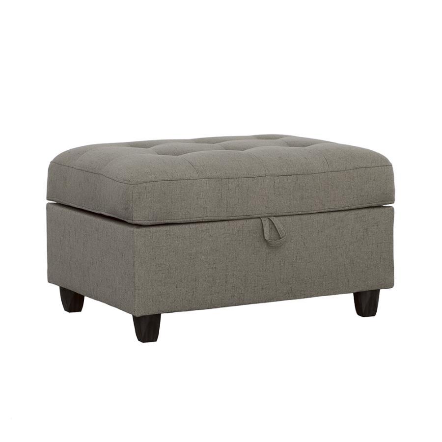 Stonenesse - Tufted Storage Ottoman - Grey