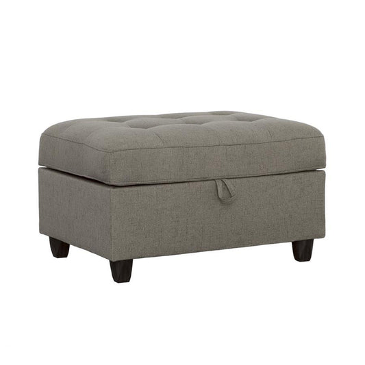 Stonenesse - Tufted Storage Ottoman - Grey