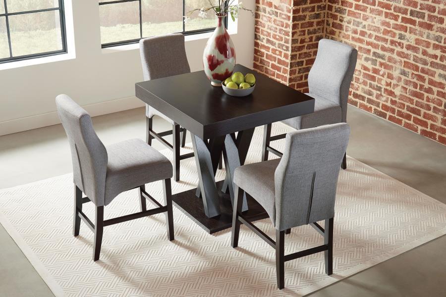 Freda - Square Counter Height Table - Cappuccino