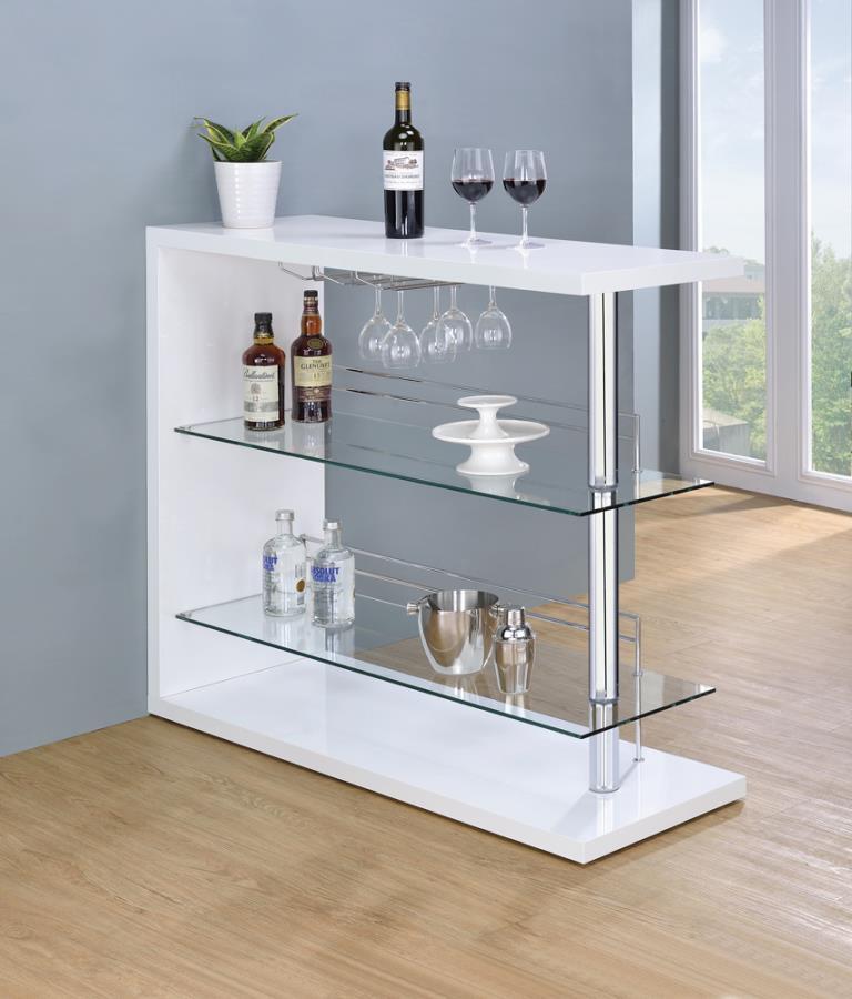 Prescott - Rectangular 2-shelf Bar Unit