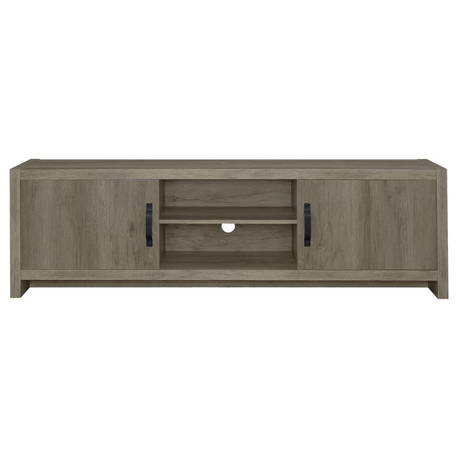 Burke - 2-Door TV Console - Grey Driftwood
