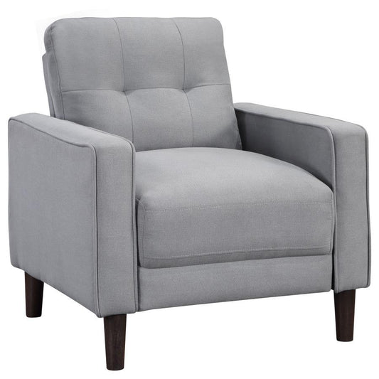 Bowen - Upholstered Track Arms Tufted Chair - Grey