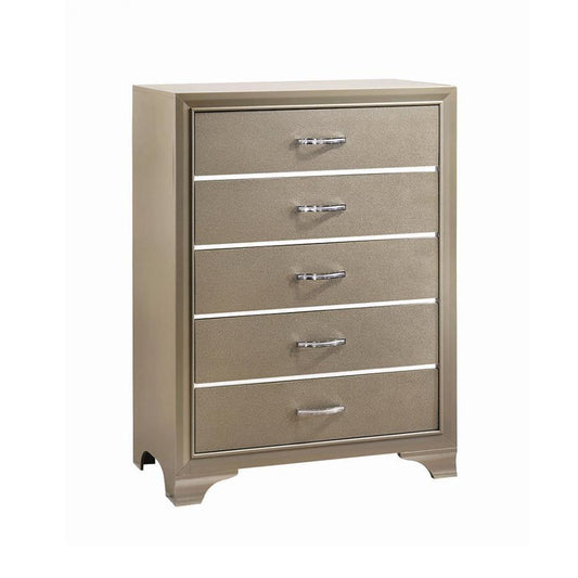 Beaumont - 5-Drawer Rectangular Chest - Champagne