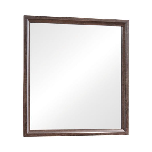 Brandon - Framed Dresser Mirror - Medium WArm - Brown