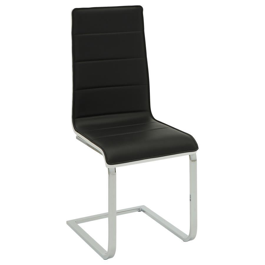 Broderick - Upholstered Side Chairs (Set of 4) - Black and White