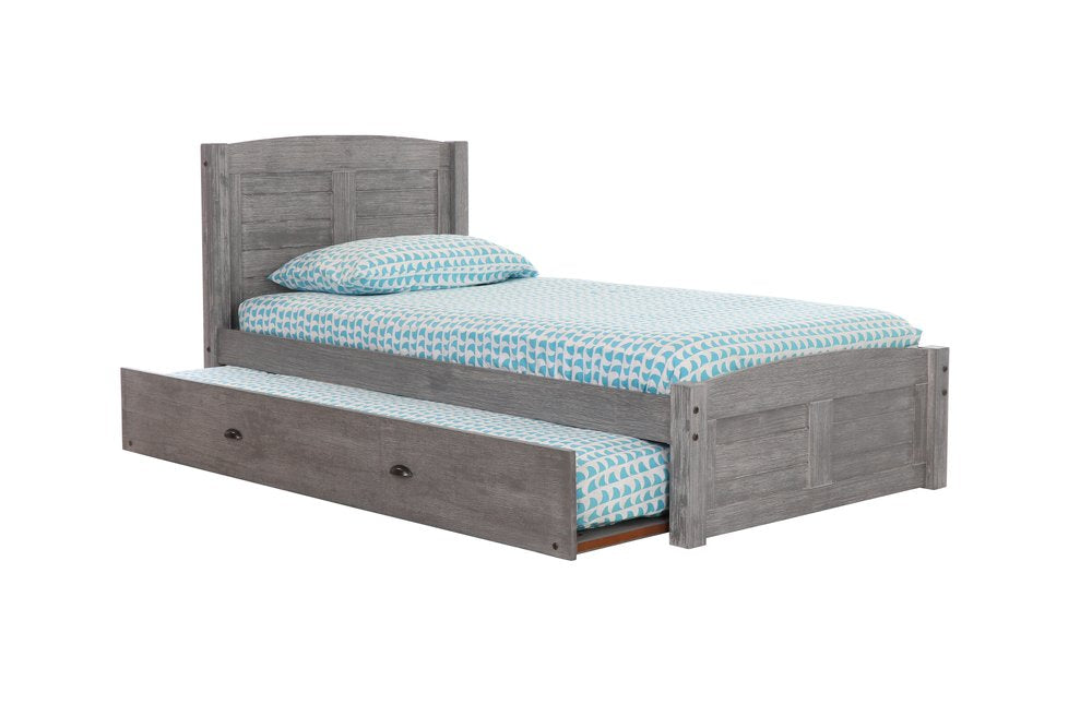 4231R / 4230R Platform Bed in Gray With Trundle