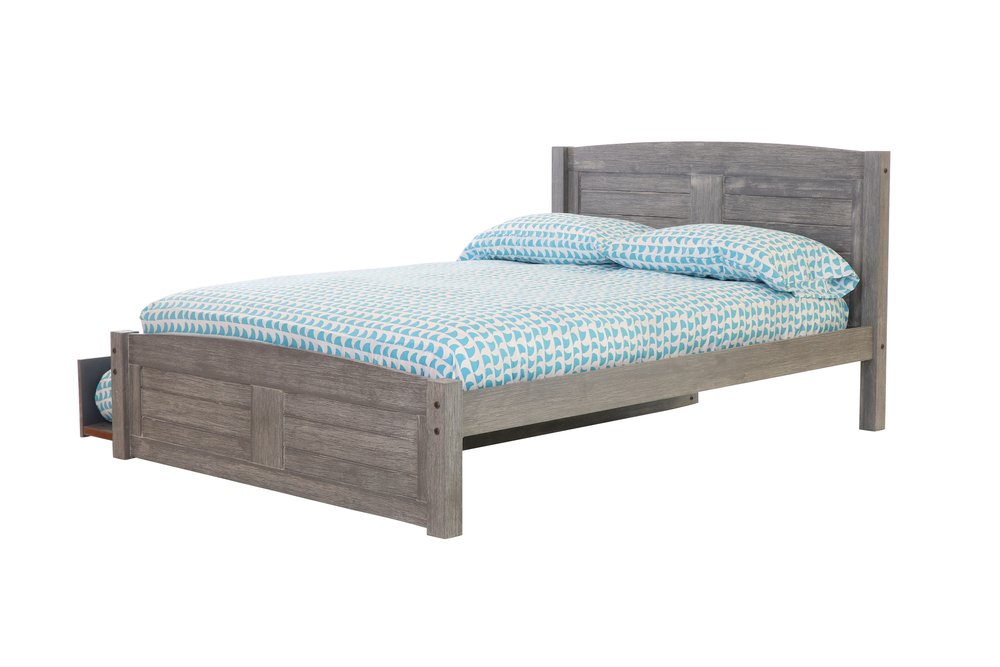 4231R / 4230R Platform Bed in Gray With Trundle