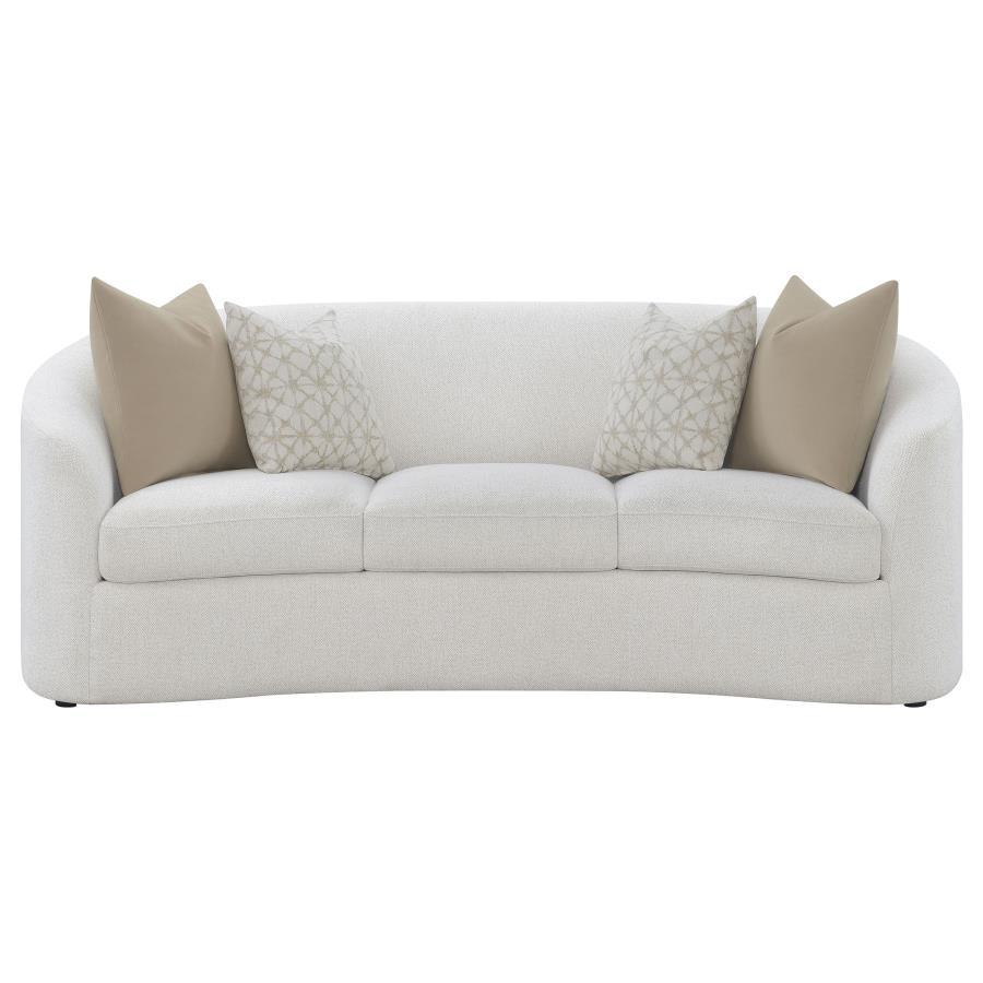 Rainn - 3-Piece Upholstered Tight Back Living Room Set - Latte