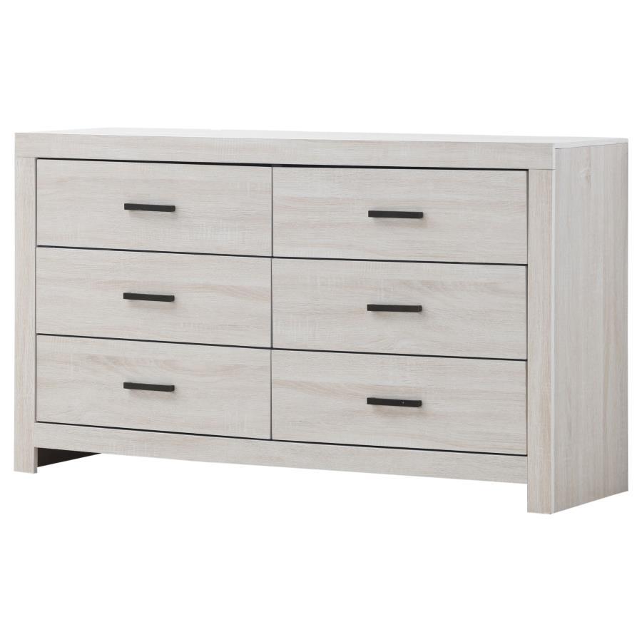 Brantford - 6-Drawer Dresser Coastal - White