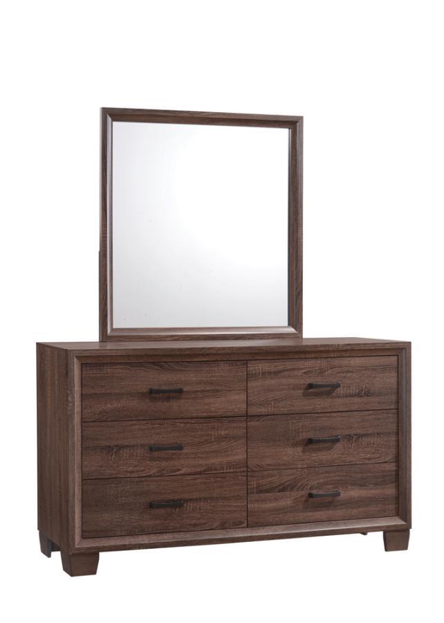 Brandon - 6-Drawer Dresser - Medium WArm - Brown