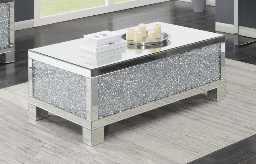 Gillian - Rectangular Coffee Table - Clear Mirror