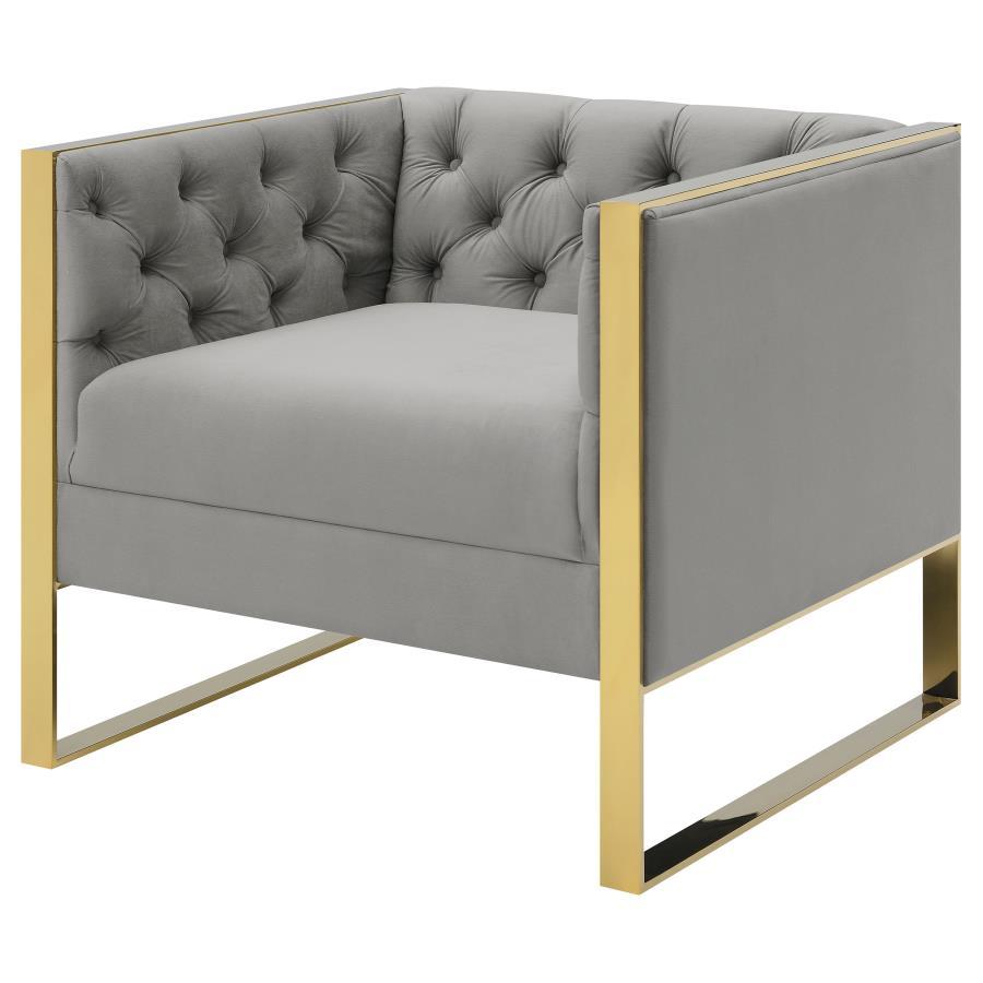 Eastbrook - Tufted Back Chair - Grey