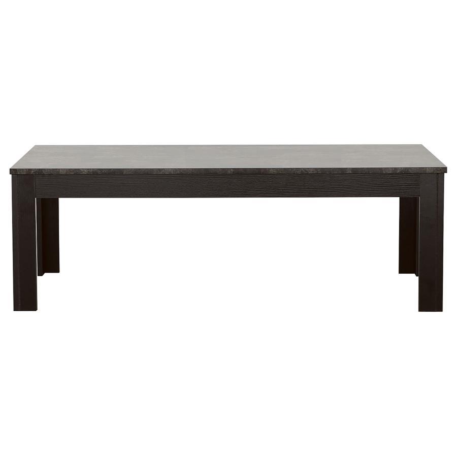 Rhodes - 3-Piece Faux-Marble Top Occasional Table Set - Black