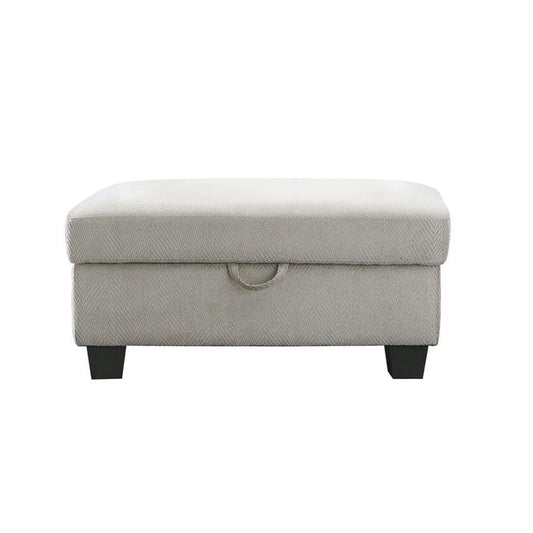 Whitson - Upholstered Storage Ottoman - Stone