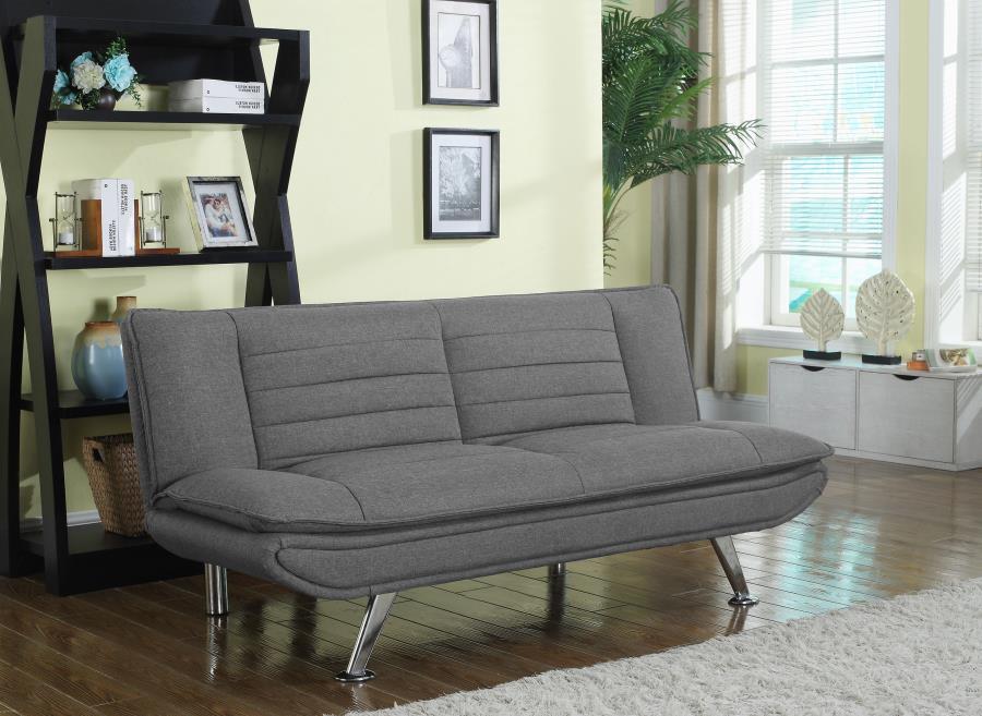 Julian - Upholstered Sofa Bed With Pillow-Top Seating - Grey