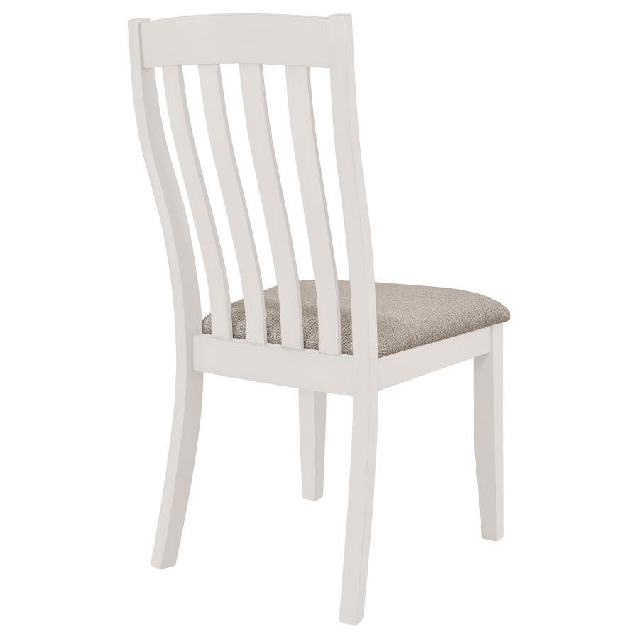Side Chair (Set of 2) - Off White / Light Brown