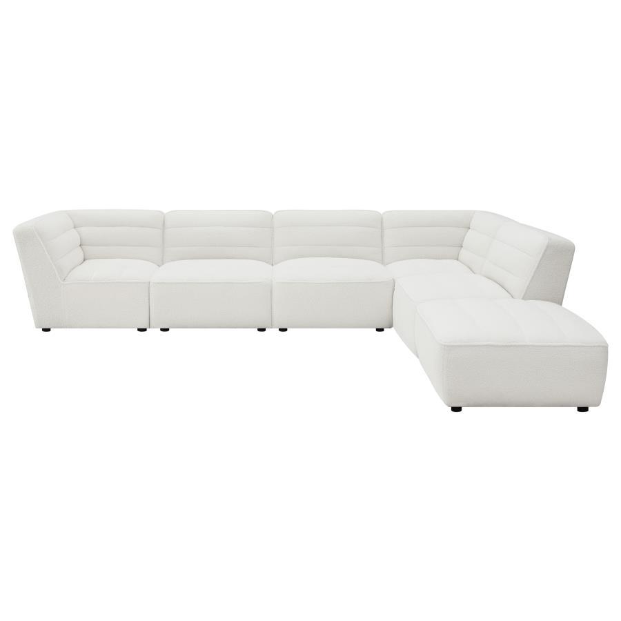 Sunny - 6-Piece Upholstered Sectional - Natural