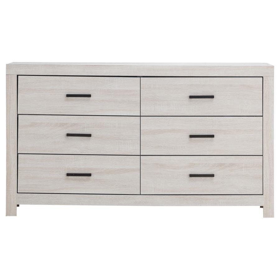 Brantford - 6-Drawer Dresser Coastal - White