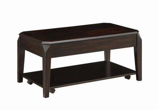 Baylor - Lift Top Coffee Table With Hidden Storage - Walnut