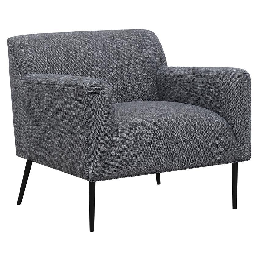 Darlene - Upholstered Tight Back Accent Chair - Charcoal