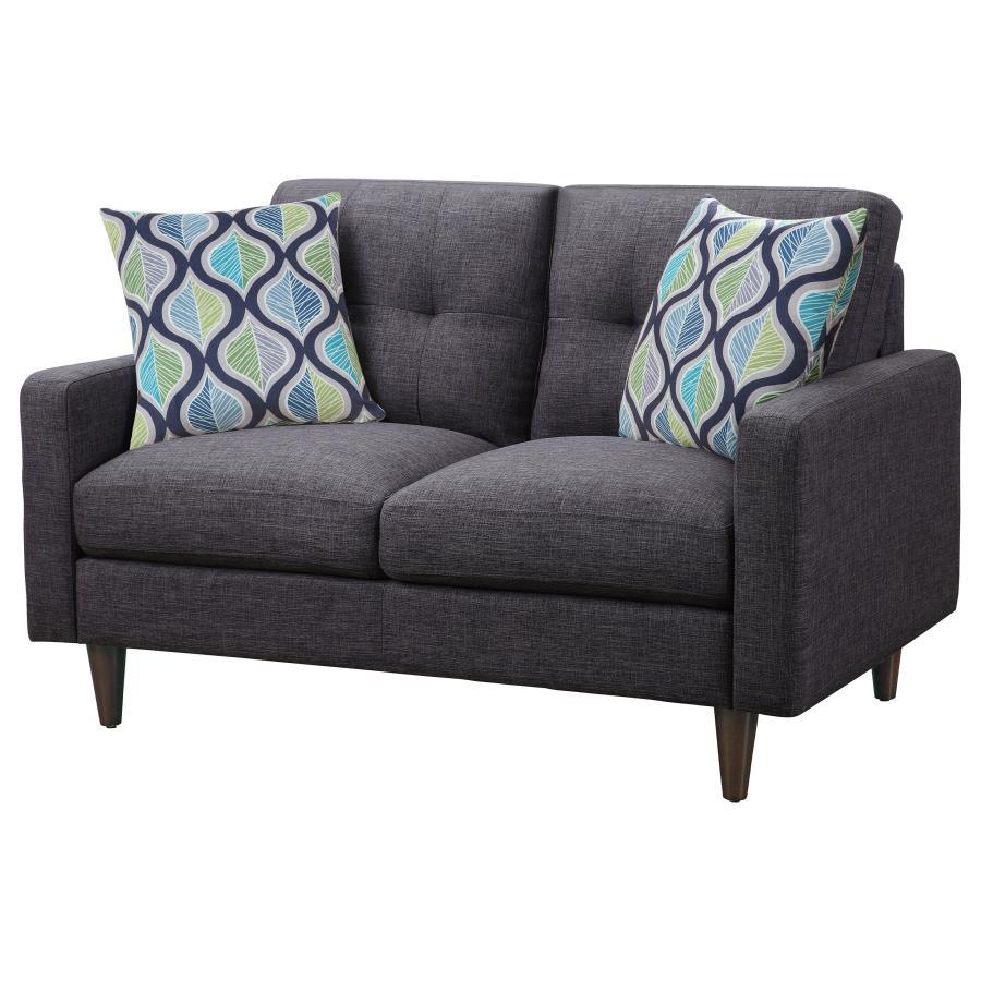 Watsonville - Tufted Back Loveseat - Grey