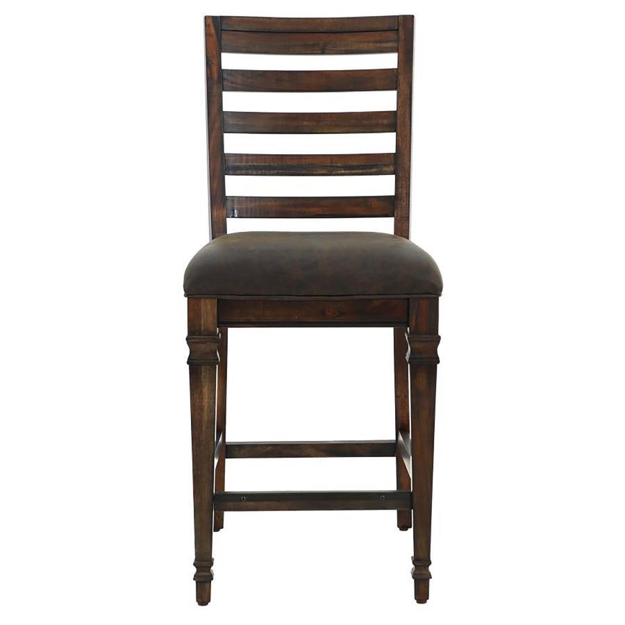 Avenue - Ladder Back Counter Height Chairs (Set of 2) - Brown