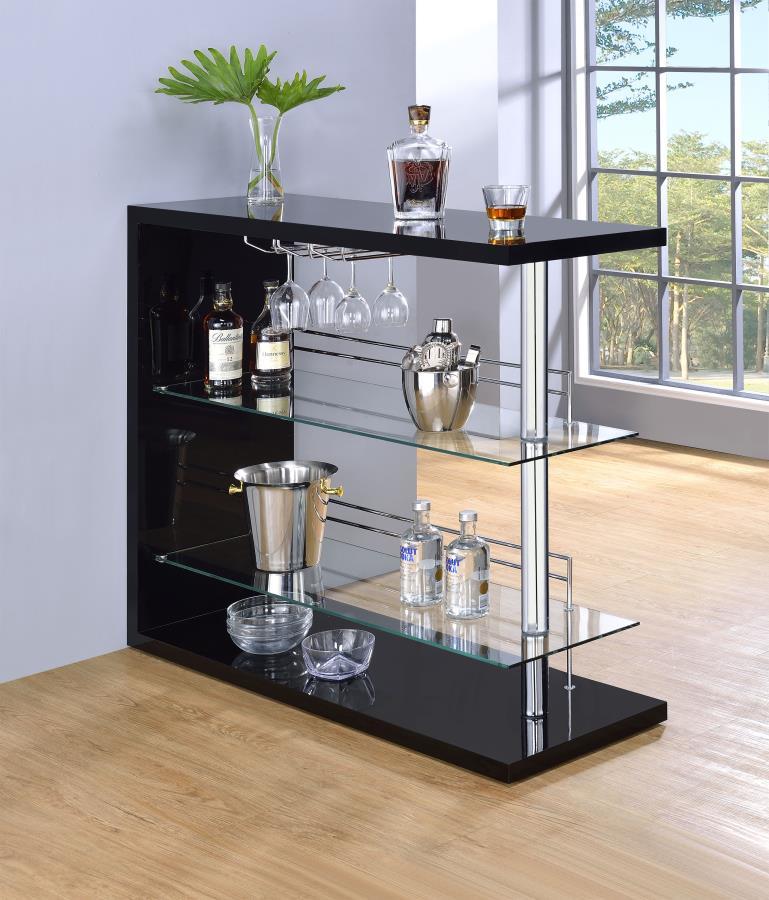 Prescott - Rectangular 2-shelf Bar Unit