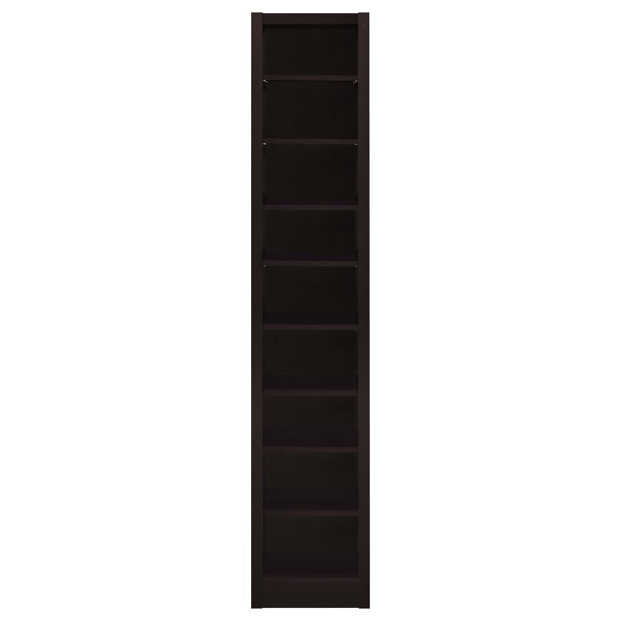 Eliam - Rectangular Bookcase With 2 Fixed Shelves - Cappuccino